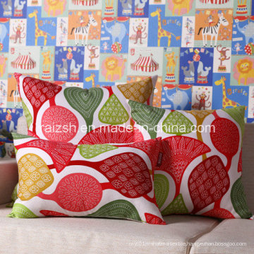 Ultra-Comfortable Cotton Canvas Printing Pastoral Cloth Sofa Cushion Pillow